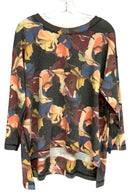 NALLY & MILLIE Grey/Yellow/Orange/Multi Floral Hi/Lo Top
