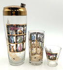 Mid Century Barware Set 11pc