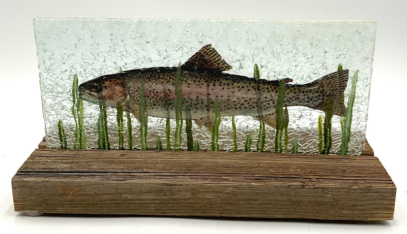 Ben Mathis Fractured Glass Trout Art