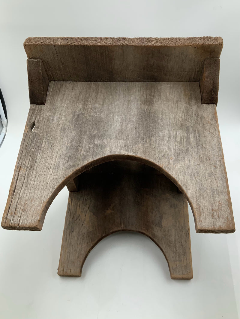 Primitive Wood Footstool