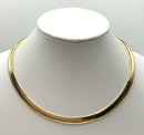 14kt Gold Omega Collar Necklace