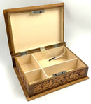 Carved Wood Lidded Box