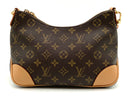 LOUIS VUITTON Monogram Canvas Tan Vachetta Trim Boulogne PM Crossbody Bag