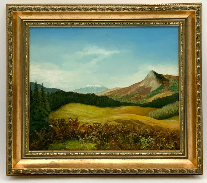 Oil on Board of Scotland in Gold Frame