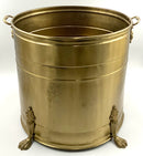 Brushed Brass Footed Planter