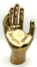 Giant Ceramic Hand with Gold Finish