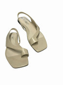 TOTEME Sand Lea Open Square Toe Thong Style Sandal 9