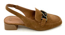 DONALD PLINER Coffee Suede Tegan Slingback Loafers 9