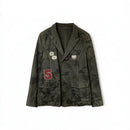 TRIPLE FIVE SOUL Vintage Green Camo w/Patches Military Reversible Jacket
