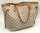 LOUIS VUITTON Damiez Azur Neverfull MM Tote