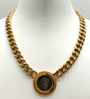 CINER Gold Plated Coin Necklace