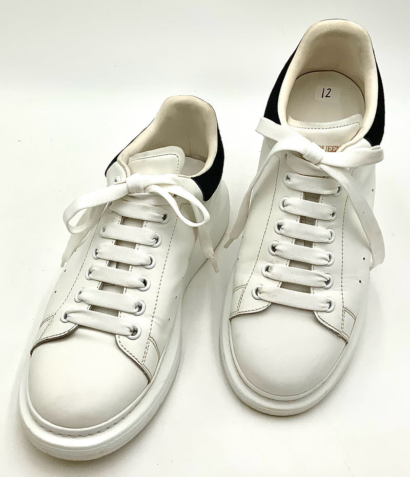 ALEXANDER MCQUEEN White Leather Black Suede Oversized Sneakers 12