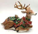 Fitz & Floyd Holiday Pine Reindeer Candleholder