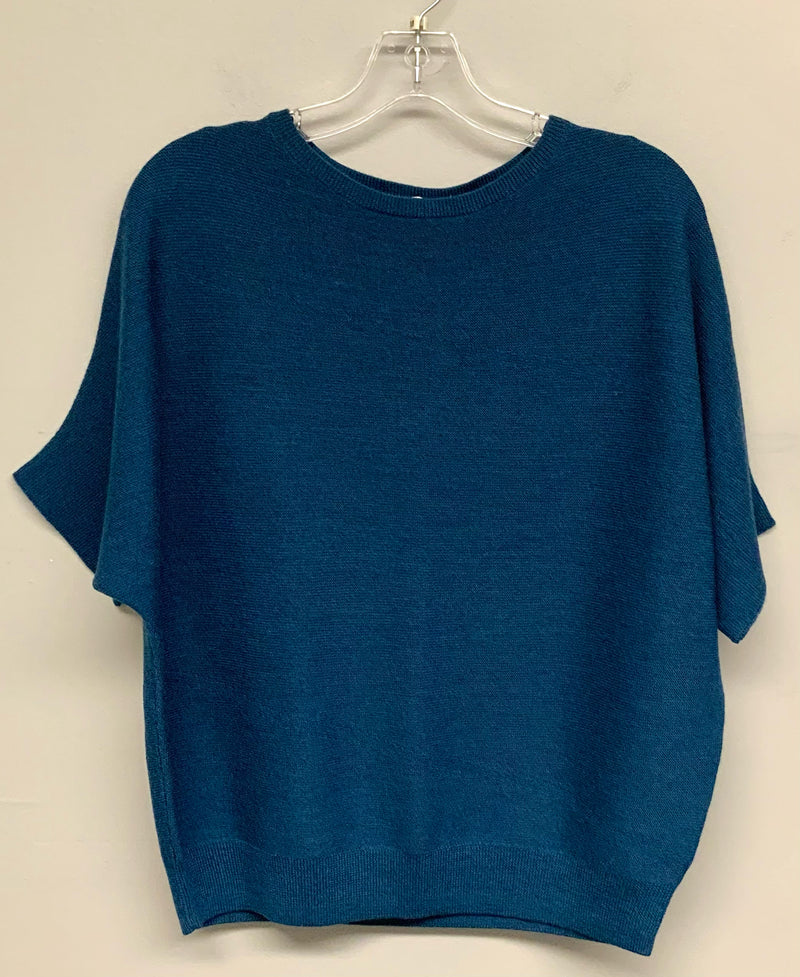 R LABEL Ocean Blue Wool Pullover