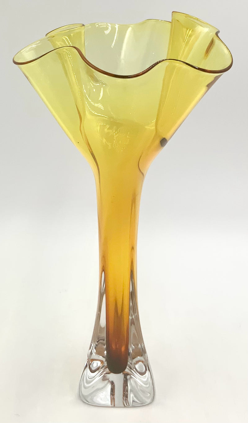 Jonathan Winfisky Signed Art Glass Vase