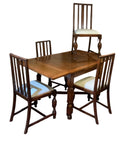 Vintage Pub Table With Four Chairs