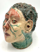 Handmade Terra Cotta Bust of Woman
