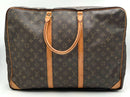 LOUIS VUITTON Vintage Monogram Canvas Tan Vachetta Trim Siruis 50 Travel Bag