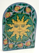 Fratantoni for Vietri Glazed Italian Wall Plaque With Sun Motif