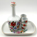 Kalocsa Hungary Porcelain Liqueur Set