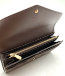 LOUIS VUITTON Damier Ebene Canvas Envelope Wallet