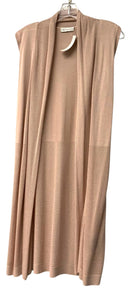 NEIMAN MARCUS Blush Knitted Viscose Long Vest