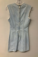 COS Lt Wash Denim w/Raw Edges S/L Dress