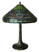 Dale Tiffany Table Lamp With Dragonfly Motif