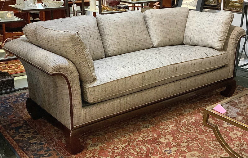 Heritage Furniture Asian Inspired Wood Frame Sofa