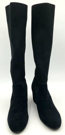 EILEEN FISHER Most Tall Suede? Stretch Knit Block Heel Boot 8