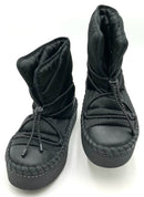 TORY BURCH Black Nylon Platform Sleeping Bag Boots 7.5
