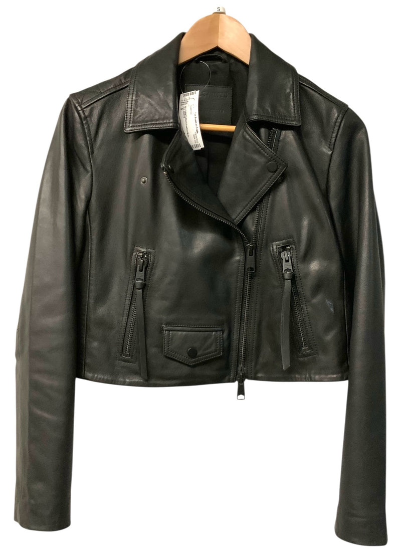 ALL SAINTS Black Lea Moto Jacket