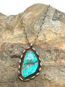 Southwest Style Sterling & Turquoise Necklace