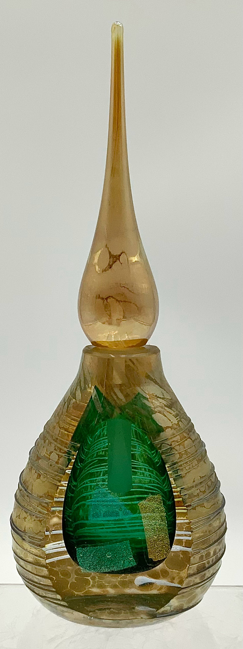 Roger Roland Handblown Glass Perfume Bottle