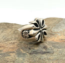 KING BABY Sterling Retired Cross Design Ring