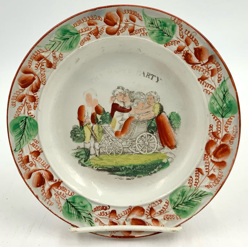 Pair of Antique Staffordshire Plates
