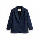 BA&SH Blue One Button "Lady" Suit Jacket