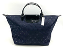 LONGCHAMP Navy Star Motif Pliage Etoile Medium Shoulder Bag