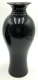 Vintage Black Pottery Vase