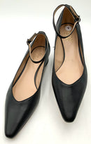 FRANCO SARTO Black Lea Karlyn  Low Block Heel Pumps 8