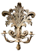 Three Light Plaster Hanging Candelabra