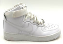 NIKE White Leather Air Force 1 High 07' Sneakers 9