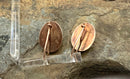 Vintage 10kt Gold & Carved Onyx Scarab Motif Earrings