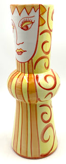 Italian Zanolli Lady Face Vase