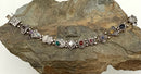 SUARTI Sterling Silver, 800 Silver & Multi Gem Slide Bracelet