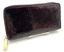 LOUIS VUITTON  Amarante Vernis Monogram Zippy Wallet AS IS