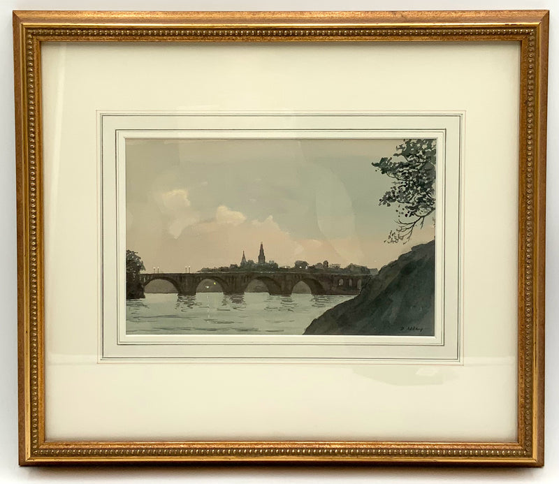 David Addey Original Watercolor of Bridge