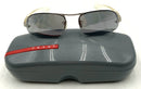 PRADA Vintage Oval Lens Transparent Arm Sunglasses