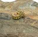 14kt Gold & Peridot Huggie Earrings
