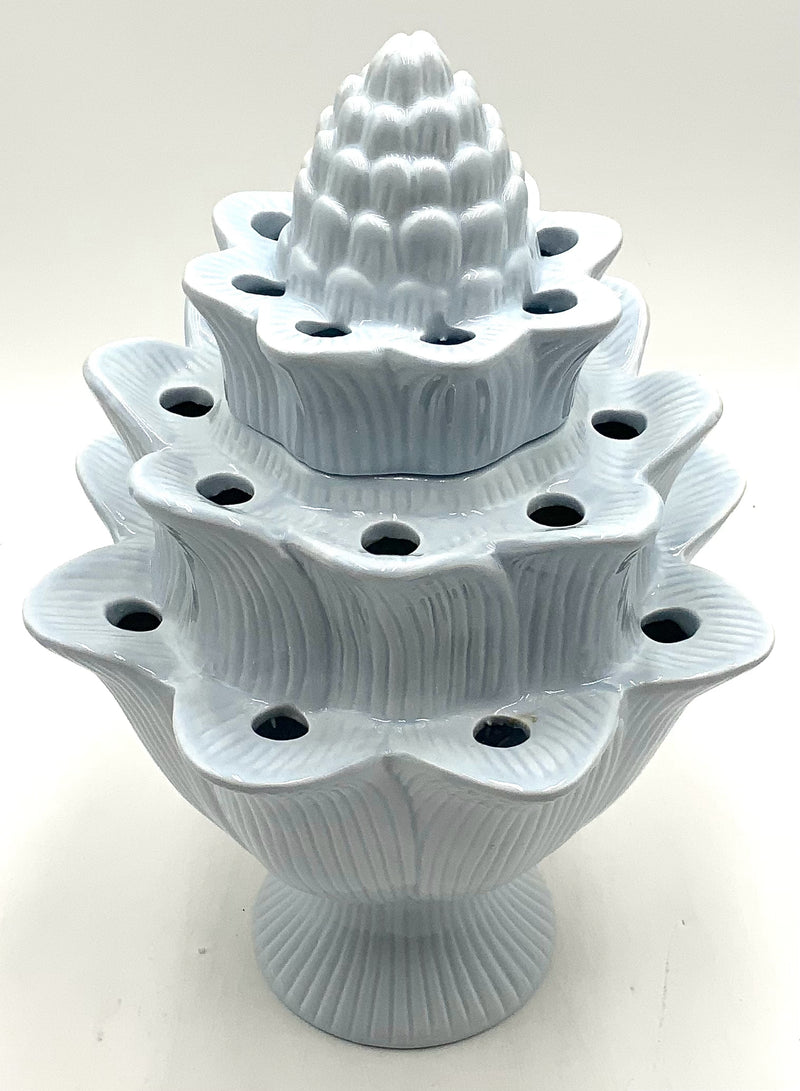 Light Blue Ceramic Tulipiere